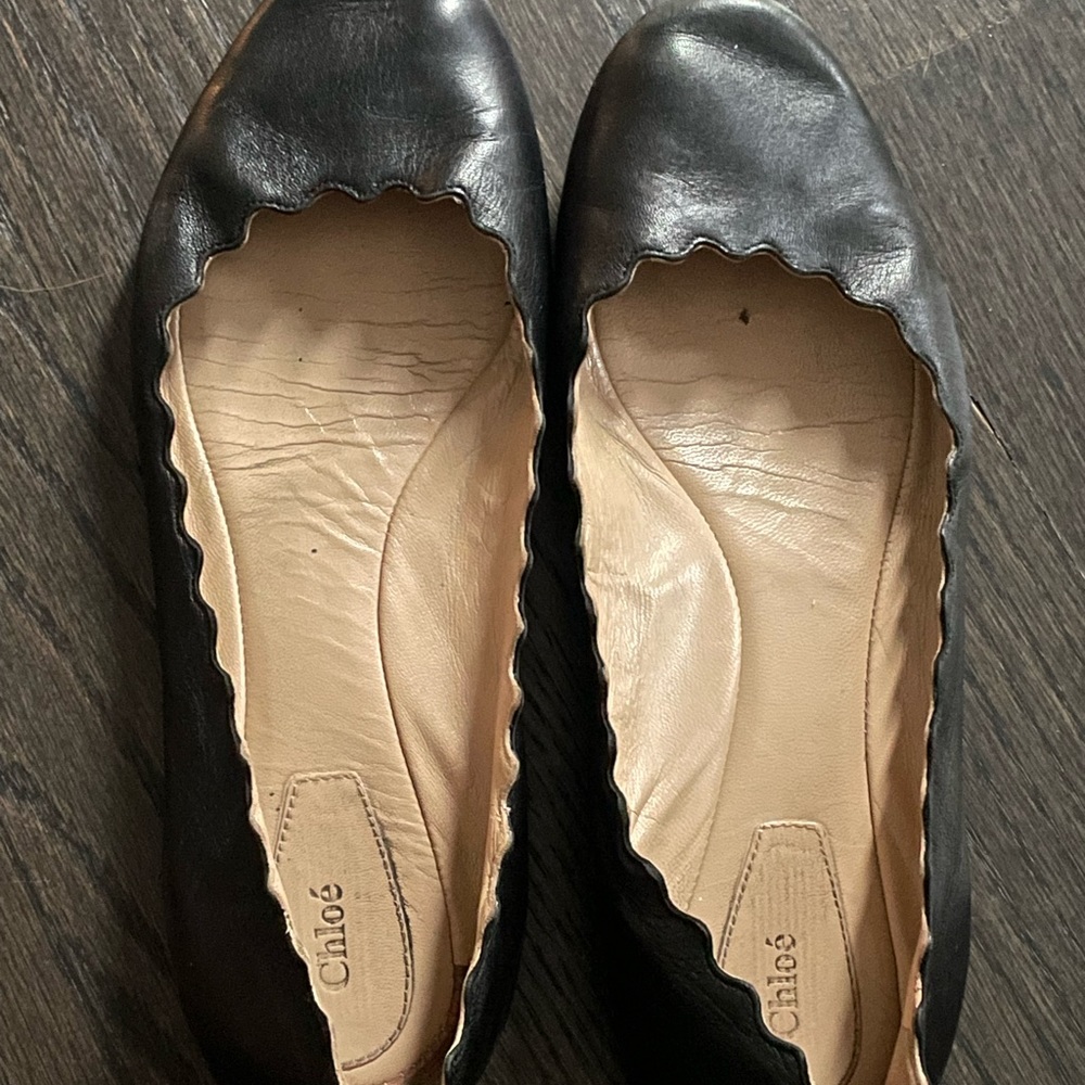 Chloe scalloped ballet flats size 7.5